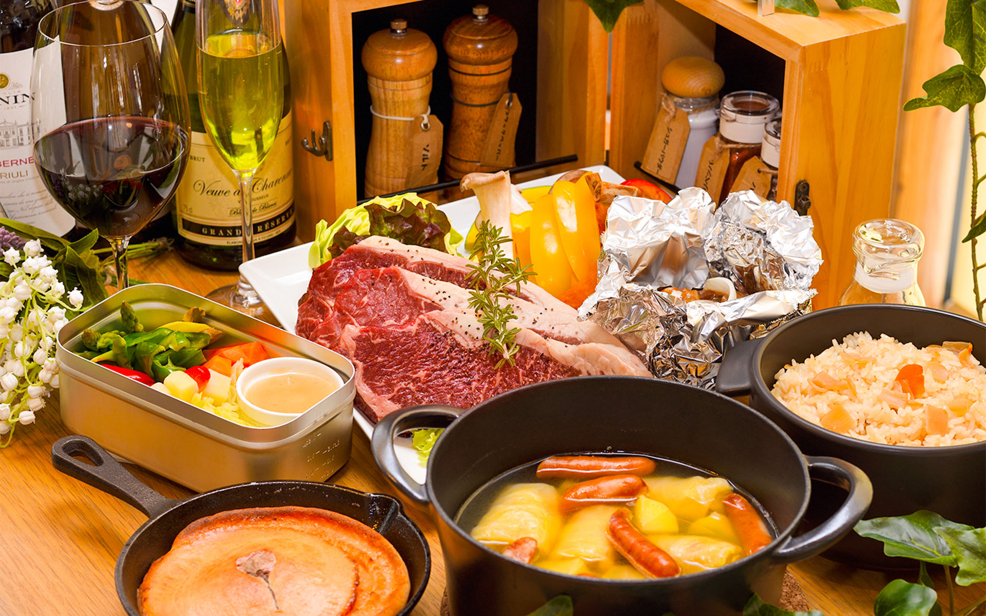 地元食材のグランピングBBQ